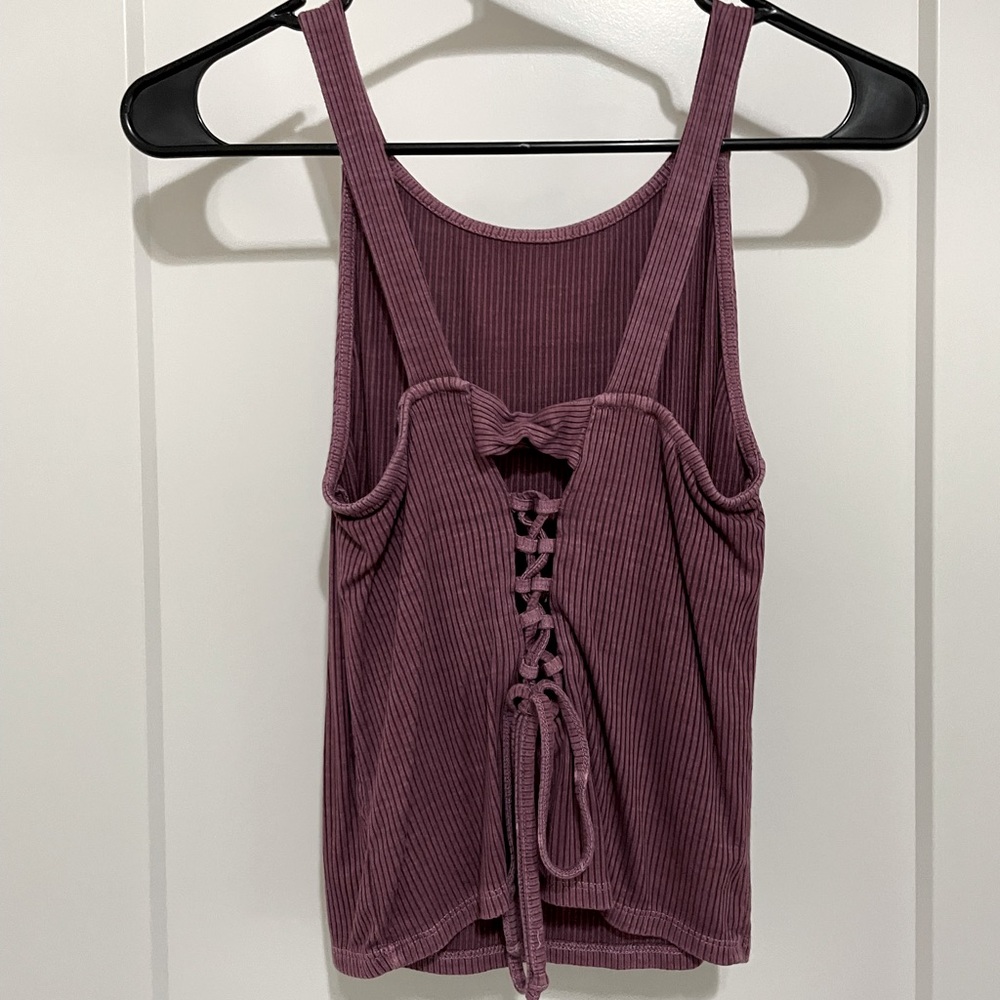 AE tank with braided back tie